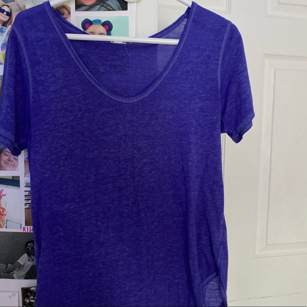 pretty purple t-shirt!